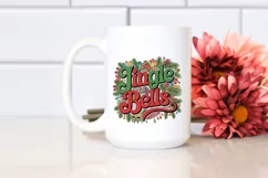 Jingle Bells Retro Christmas Png Product Image 2