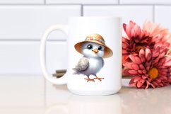 Sublimation Baby Dove Standing Up Big Eyes Sun Hat Product Image 2