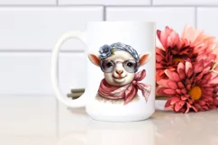 Detailed Funny Lamb Watercolor Clipart Product Image 2