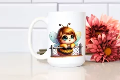 Colorful Baby Bee PNG Product Image 2