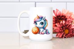 Pastel Unicorn Handball Equipped | Sublimation | Clipart Product Image 2