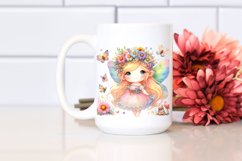 Colorful Small Cute Fairy | Sublimation Clipart Product Image 2