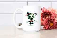 Simple Funny Halloween Zombie, Transparent PNG Product Image 2