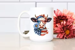 Fancy es Cow Portrait Wearing | Sublimation | Clipart Product Image 2
