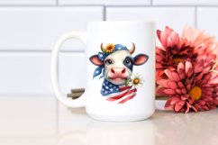 Cow Portrait Wearing | Sublimation | Clipart Product Image 2