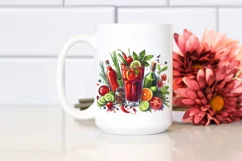 Watercolor Bloody Mary Clipart Product Image 2