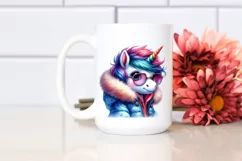 Proud Baby Unicorn Posing PNG Product Image 2