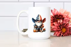 Patriotic Cowboy Gnome Watercolor Clipart Product Image 2