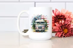 Vintage RV Confetti Watercolor Clipart Product Image 2