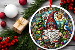 Round Christmass Ornament PNG Product Image 2