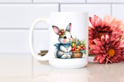 Colorful Baby Bunny, Quirky Style | Sublimation | Clipart Product Image 2