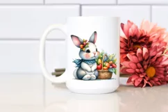 Colorful Baby Bunny, Quirky Style | Sublimation | Clipart Product Image 2