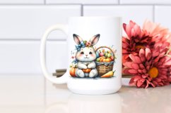 Colorful Baby Bunny, Quirky Style | Sublimation | Clipart Product Image 2