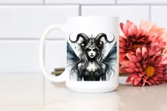 Vibrant Watercolor Gothic Fairy PNG Product Image 2