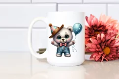 Sublimation Baby Bear Party Hat Farm Jeans Product Image 2