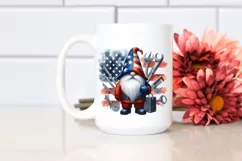 Watercolor Patriotic Gnome | Summer Clipart Product Image 2