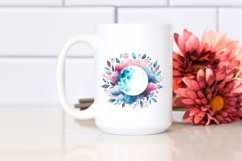 Sublimation Vibrant Whimsical Moon Foliage Clouds Product Image 2