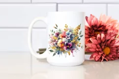 bouquet Gold Foil Abstract, Vibrant Splash Sweet Pea | Product Image 2