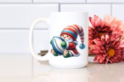 Cute Baby Gnome Playing Rugby Sublimation Clipart Product Image 2