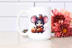 Cute Baby Mouse with Pumpkin | Clipart Product Image 2
