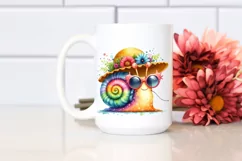 Cute Baby Snail with Sunglasses PNG Product Image 2