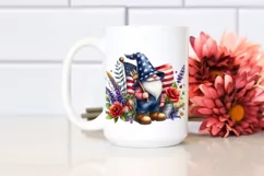 Detailed Watercolor Patriotic Farmer Gnome Product Image 2