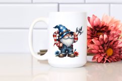 Detailed Watercolor Patriotic Farmer Gnome Product Image 2