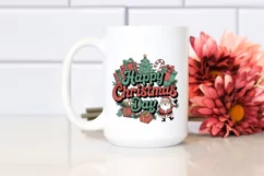 Retro Happy Christmas Day Png Product Image 2