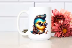 Watercolor Bird Portrait, Transparent PNG Product Image 2