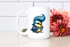 Watercolor Bird Portrait, Transparent PNG Product Image 2