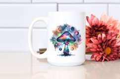 Magical Celestial Mushroom Watercolor Splash Product Image 2
