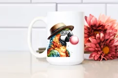 Artistic Macaw, Chewy Fun | Sublimation | Clipart Product Image 2