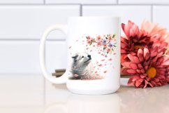 Spring Petal Dog Watercolor Pastel Product Image 2