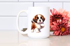 Watercolor Baby Saint Bernard Clipart Product Image 2