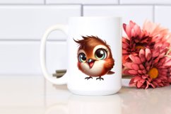 Colorful Crazy Looking Small Baby Thrush Clipart Product Image 2