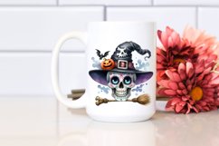 Funny Halloween Skull | Sublimation Clipart Product Image 2