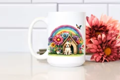 Colorful Dog House Illustration Clipart Product Image 2