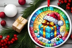 Round Christmas Ornament Sublimation|Clipart Product Image 1