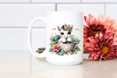 Cute Babyunicorn Begonia Cup Clipart Product Image 2