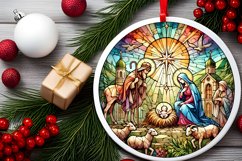 Round Christmas Ornament Sublimation|Clipart Product Image 1