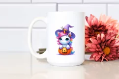 Cute Baby Unicorn Halloween Clipart Product Image 2