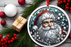 Round Christmass Ornament PNG Product Image 2