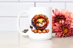 Smiling Cute Baby Plush Lion Clipart Product Image 2