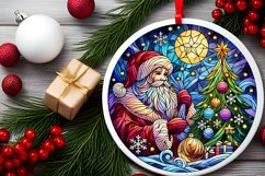 Round Christmas Ornament Sublimation|Clipart Product Image 2