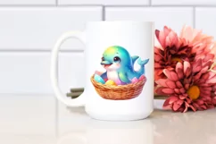 Colorful Smiling Baby Dolphin | Clipart Product Image 2