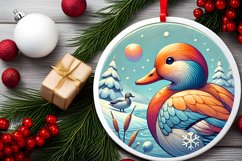 Round Christmas Ornament Sublimation|Clipart Product Image 1