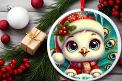 Round Christmas Ornament Sublimation|Clipart Product Image 1