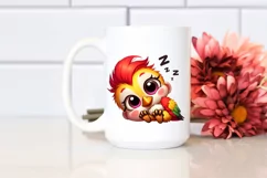 Enthusiastic Crazy Looking Baby Woodpecker Clipart Product Image 2