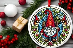 Round Christmas Ornament Sublimation|Clipart Product Image 1