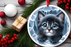 Round Christmas Ornament Sublimation|Clipart Product Image 1